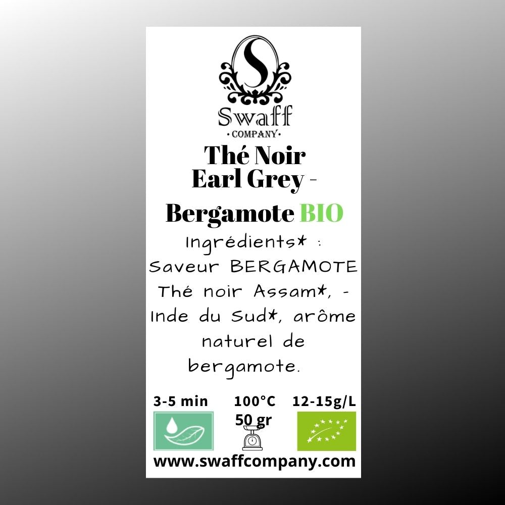 Thé Noir - Earl Grey Bergamote BIO