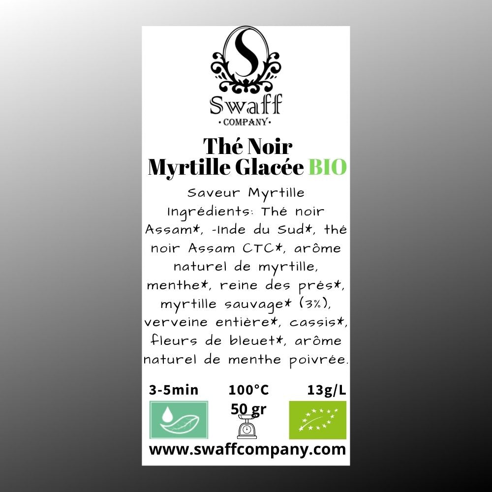 Thé Noir - Myrtille Glacée BIO