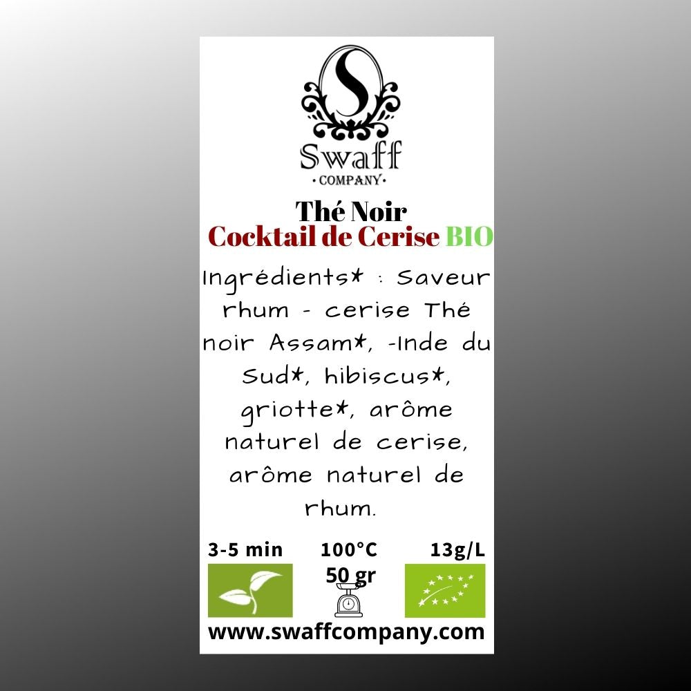 Thé Noir - Cocktail de Cerise BIO