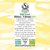 Thé Vert Détox - Citron BIO