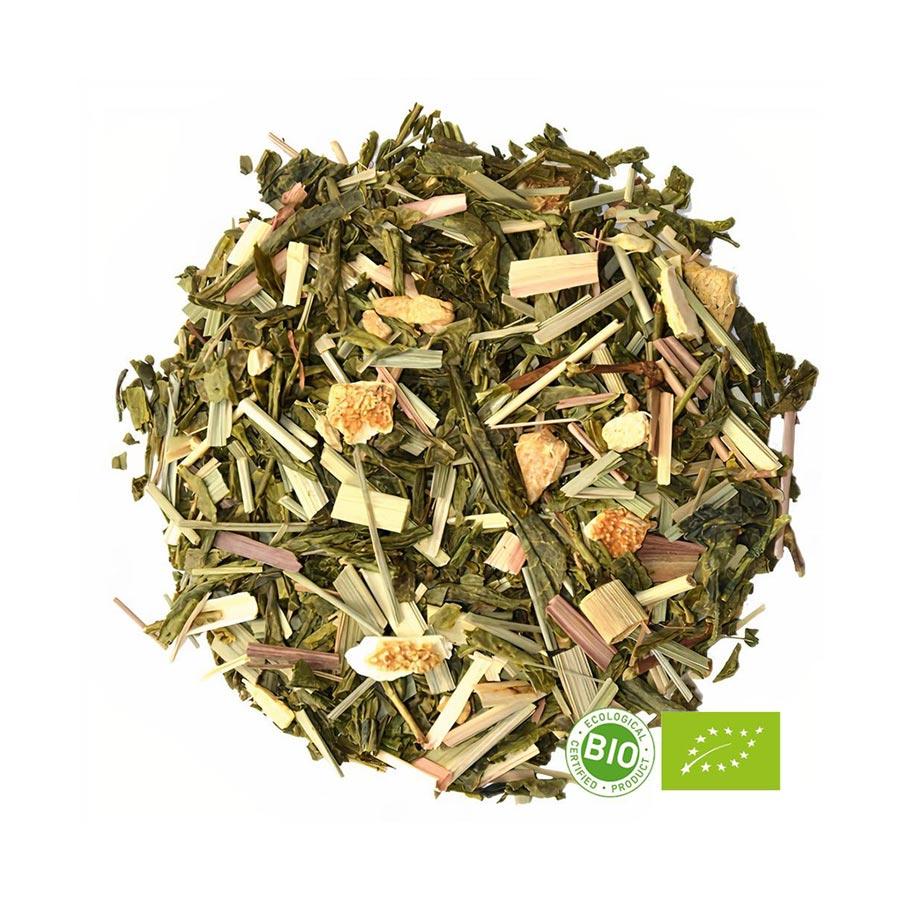 thé vert gingembre citron bio thé vrac haute qualité